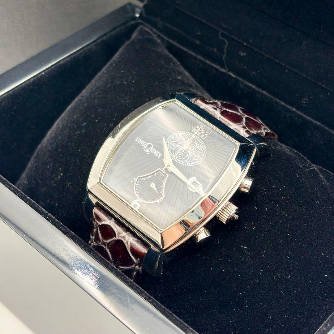 極美品 ロンワンズ 世界250本限定 ダイヤモンド オニキス クロノグラフ