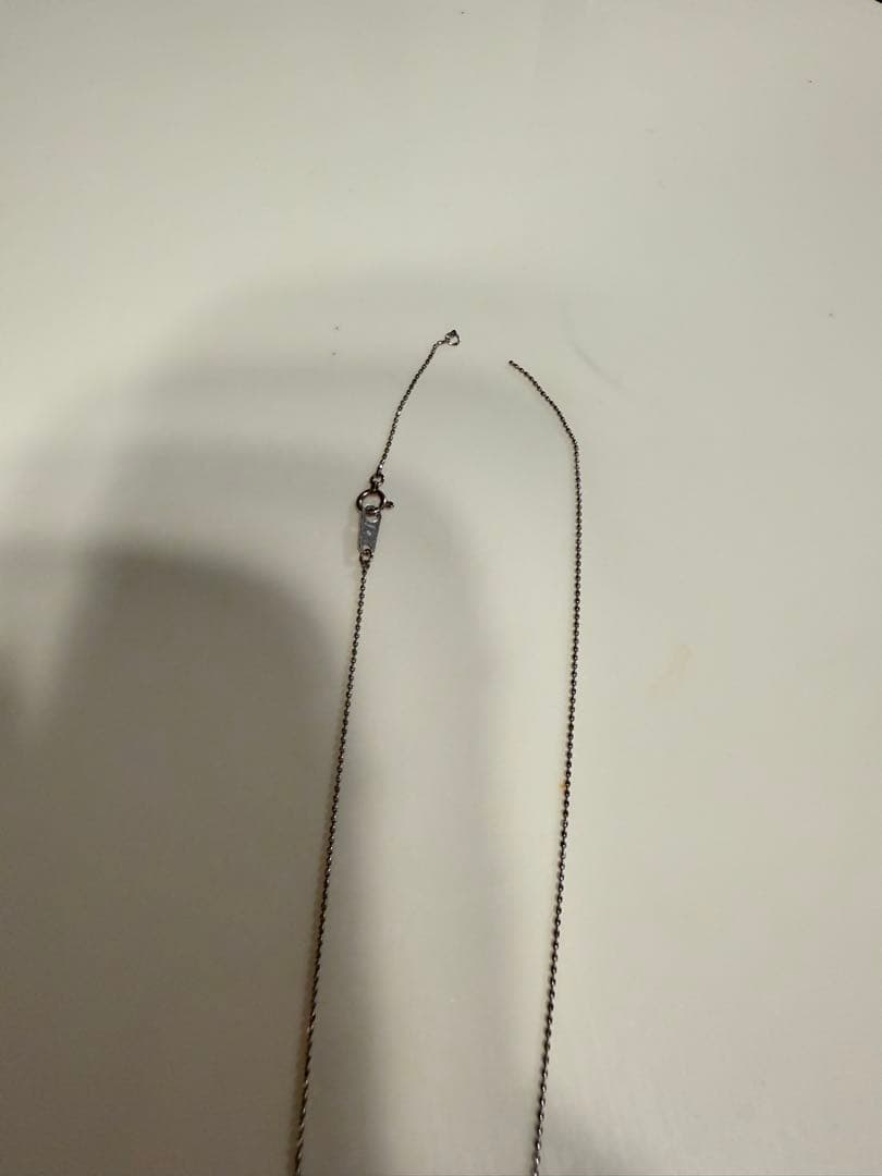 プラチナpt8501 粒ダイヤペンダント ネックレス訳あり チェーン切れ上品美品