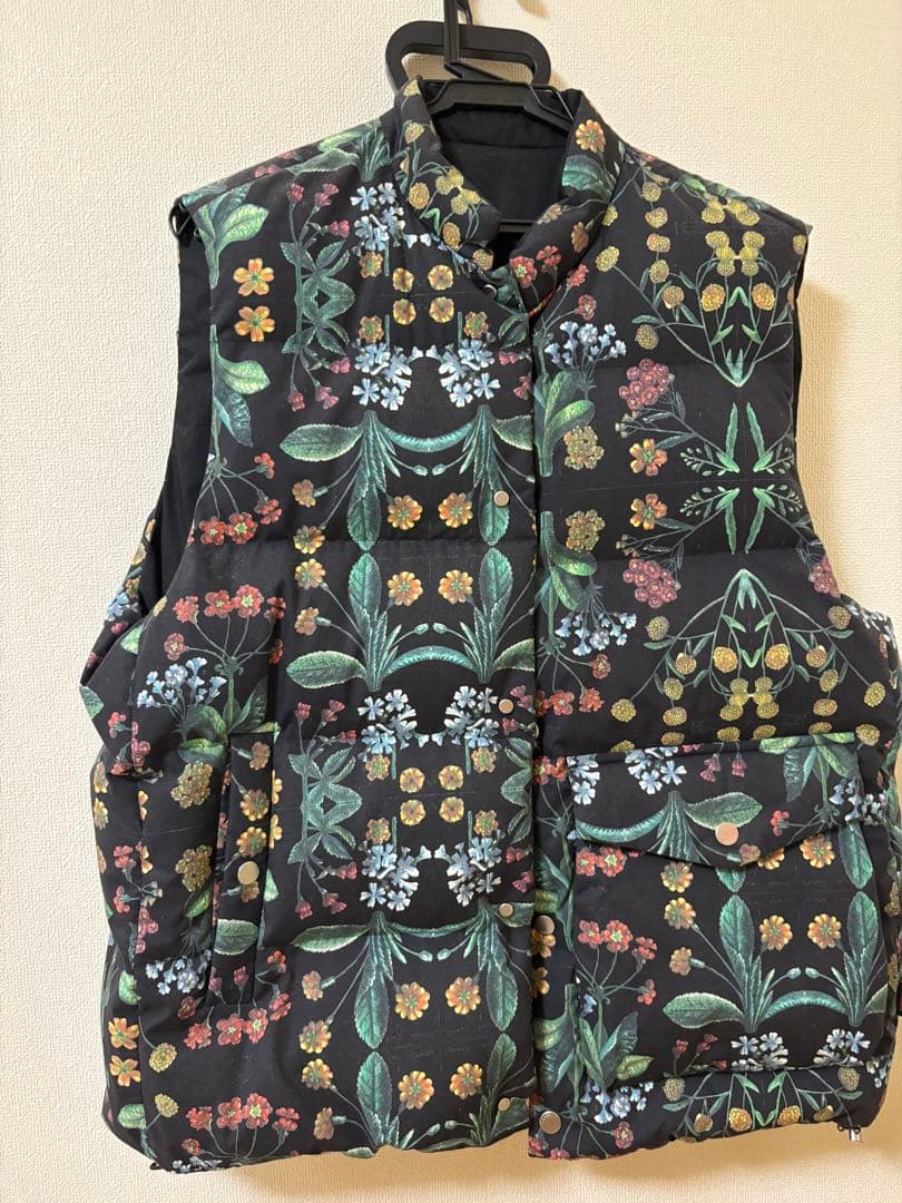 CABaN コットン PALERMOプリントダウンベスト