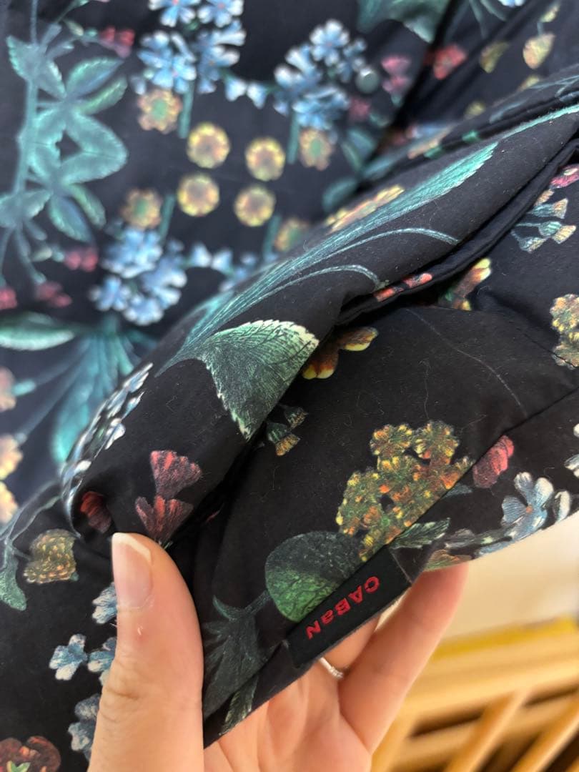 CABaN コットン PALERMOプリントダウンベスト