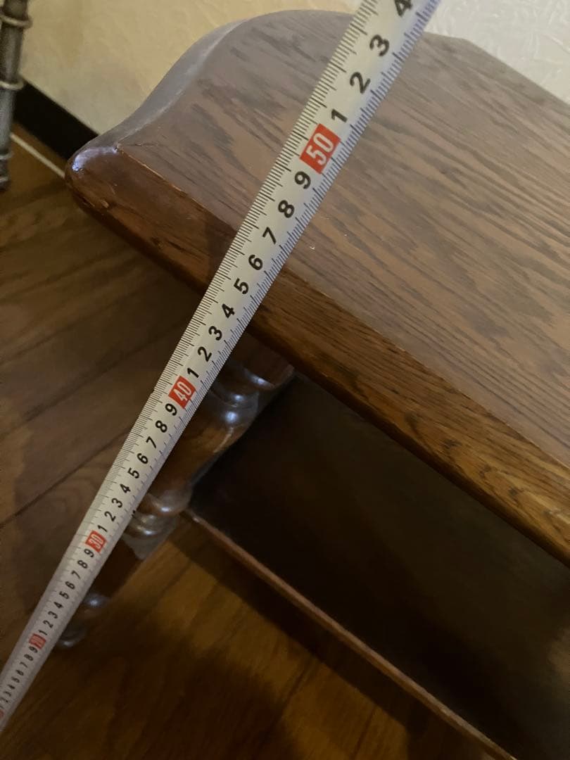 いずみ様売約済み 飛騨産業　木製ローテーブル　ダークブラウン キツツキ