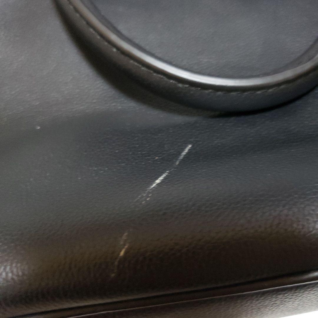 COACH 黒 レザー バッグ　メンズ　黒　ラージ