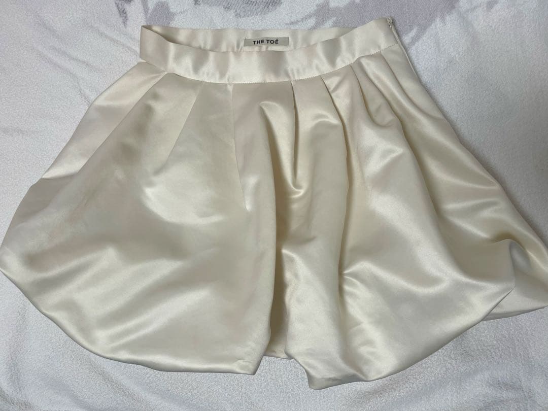 THE TOÉ Venice balloon skirt ivory Sサイズ