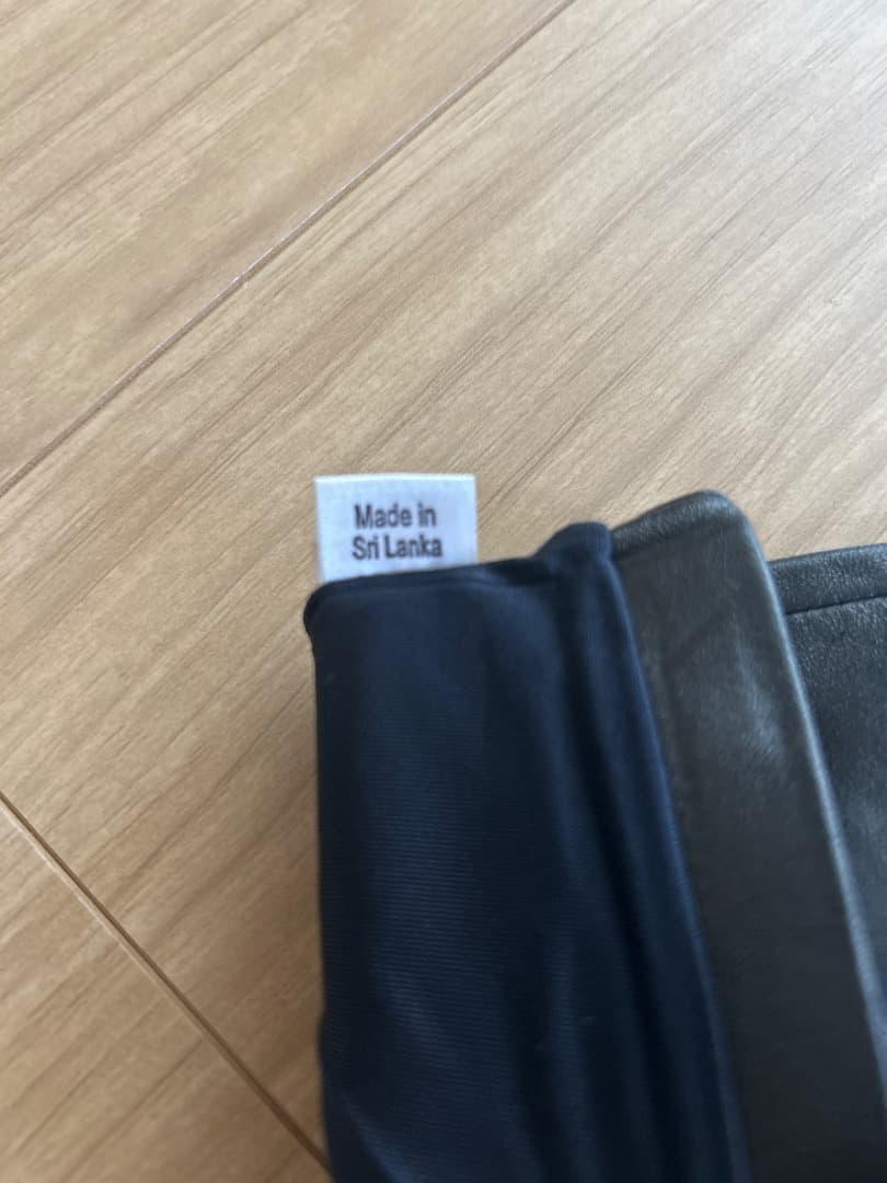 Chloé 黒レザー ロンググローブ