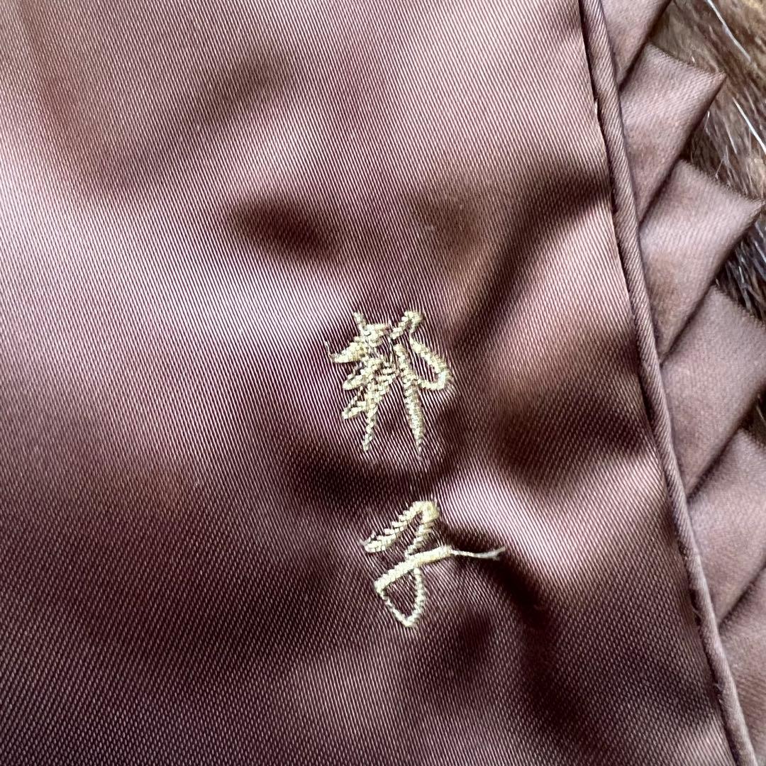 総丈75cm デミバフミンク リアルファーコート 本毛皮 毛並み◎ なめし柔らか