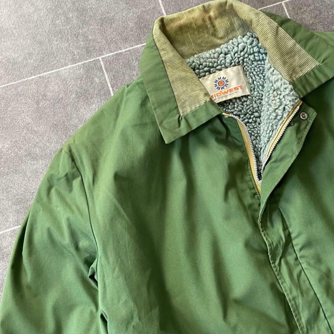 70-80's vintage 古着 裏ボア ミリタリージャケット カーキ