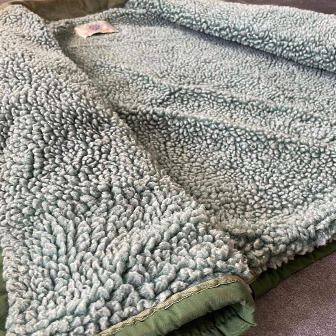 70-80's vintage 古着 裏ボア ミリタリージャケット カーキ