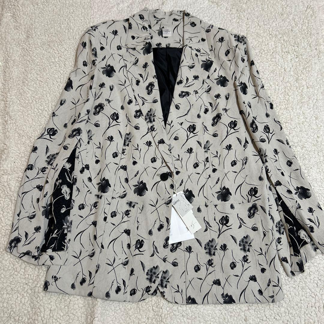 未使用　resil レジル　ヤマダヤ　桐生　ジャケット　花柄　日本製　9号