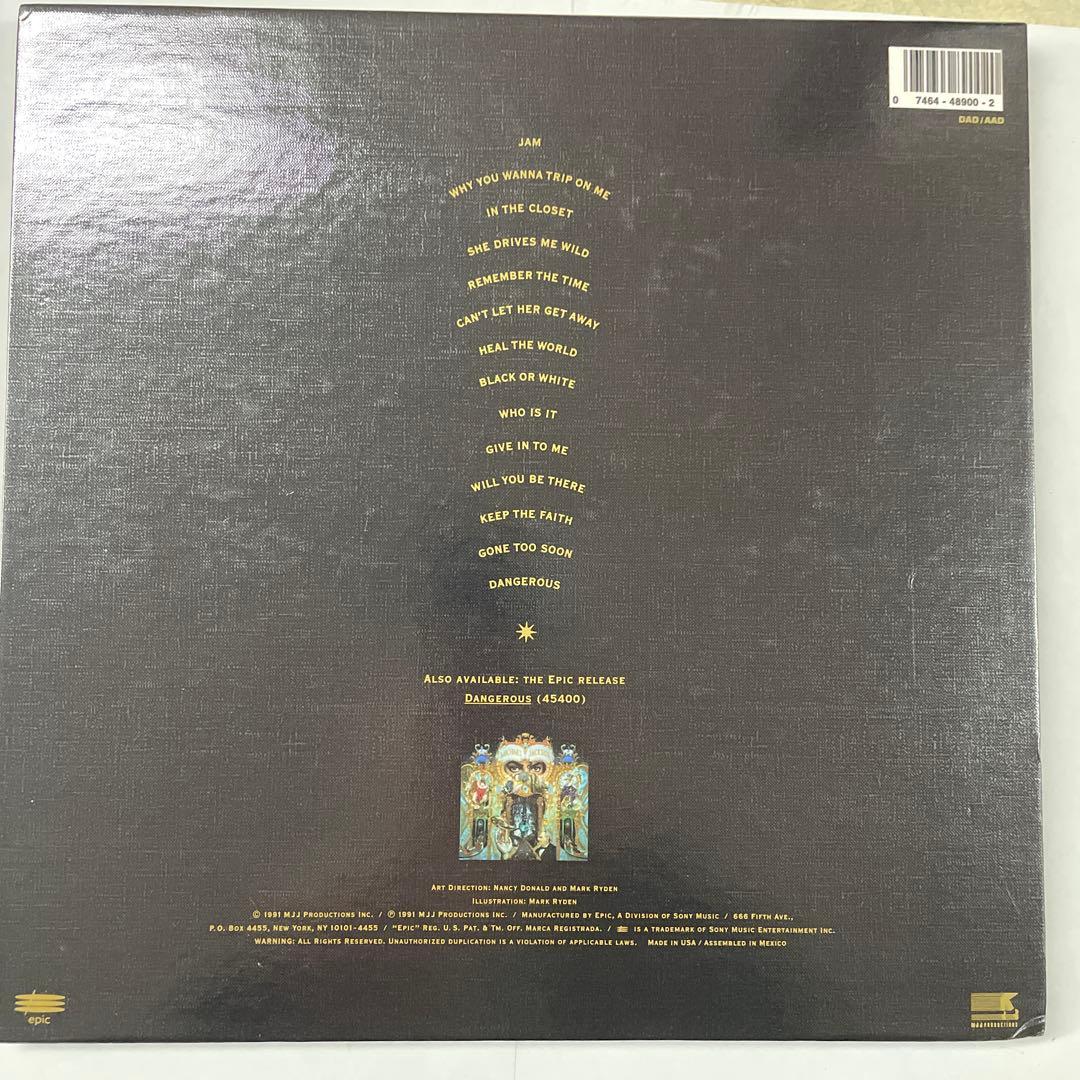 Michael Jackson Dangerous コレクターズ新品10\"CD