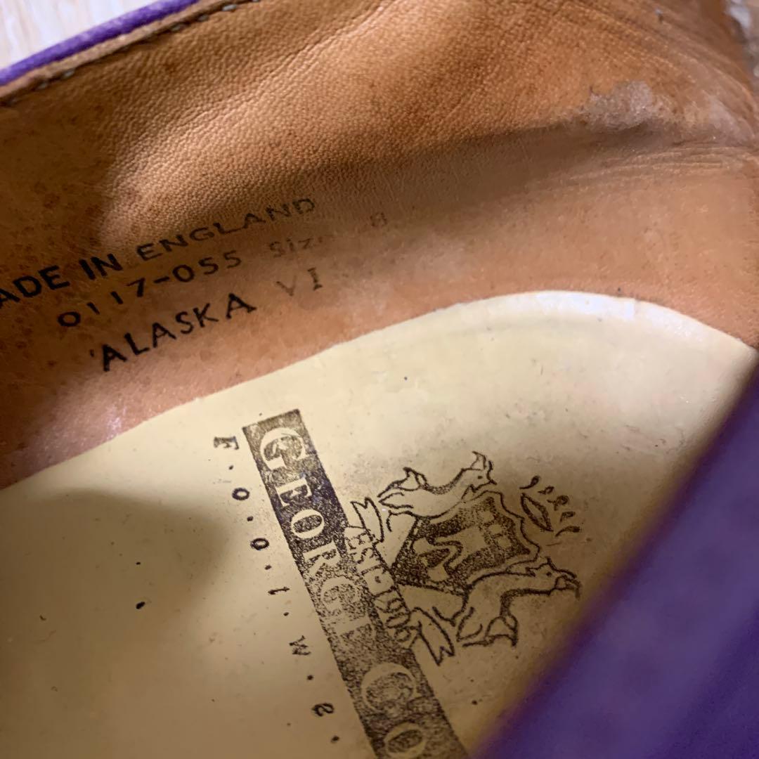 希少 e coxラバーソール(パープル)UK8(中古品)お値引可能