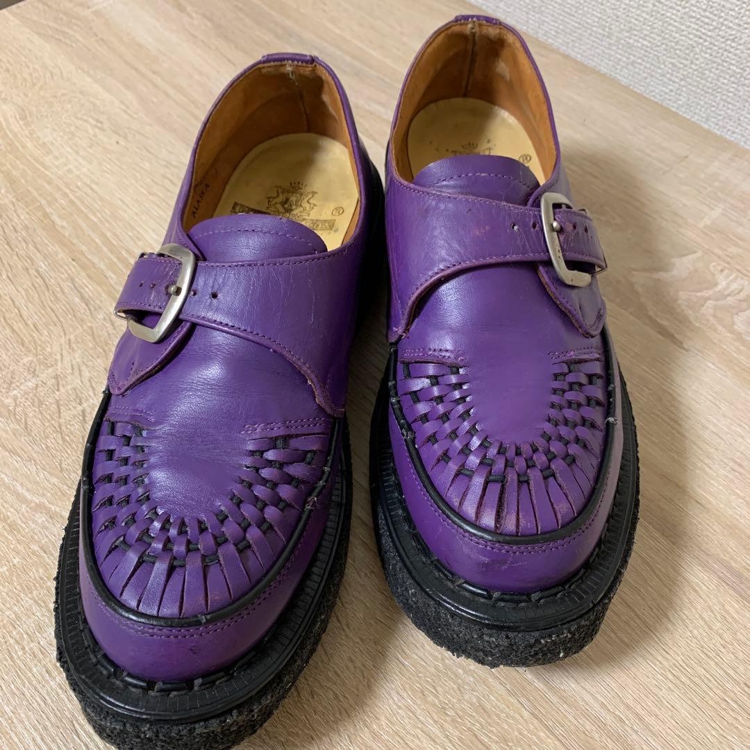 希少 e coxラバーソール(パープル)UK8(中古品)お値引可能