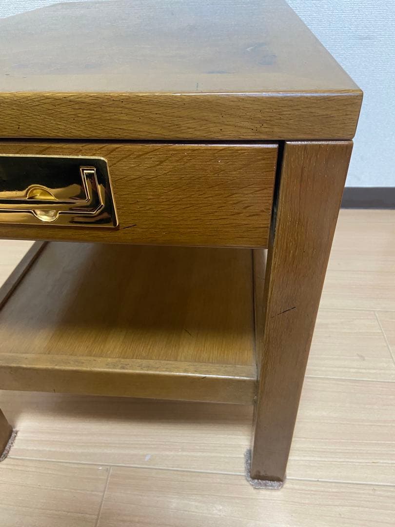 美品　カリモク　ドマーニ　テーブル　机　家具　木製　天然木　デザイン　おしゃれ