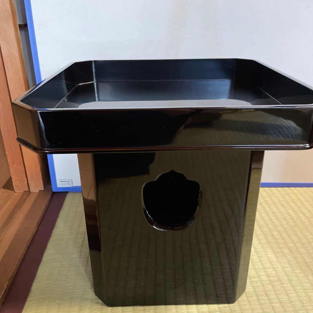 輪島塗り慶塚作　三方