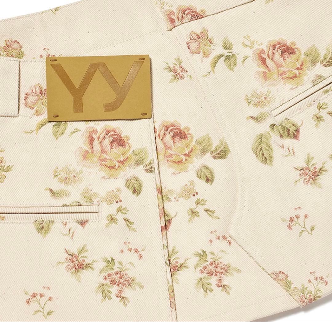 スカート OPEN YY FLORAL LAYERED MINISKIRT