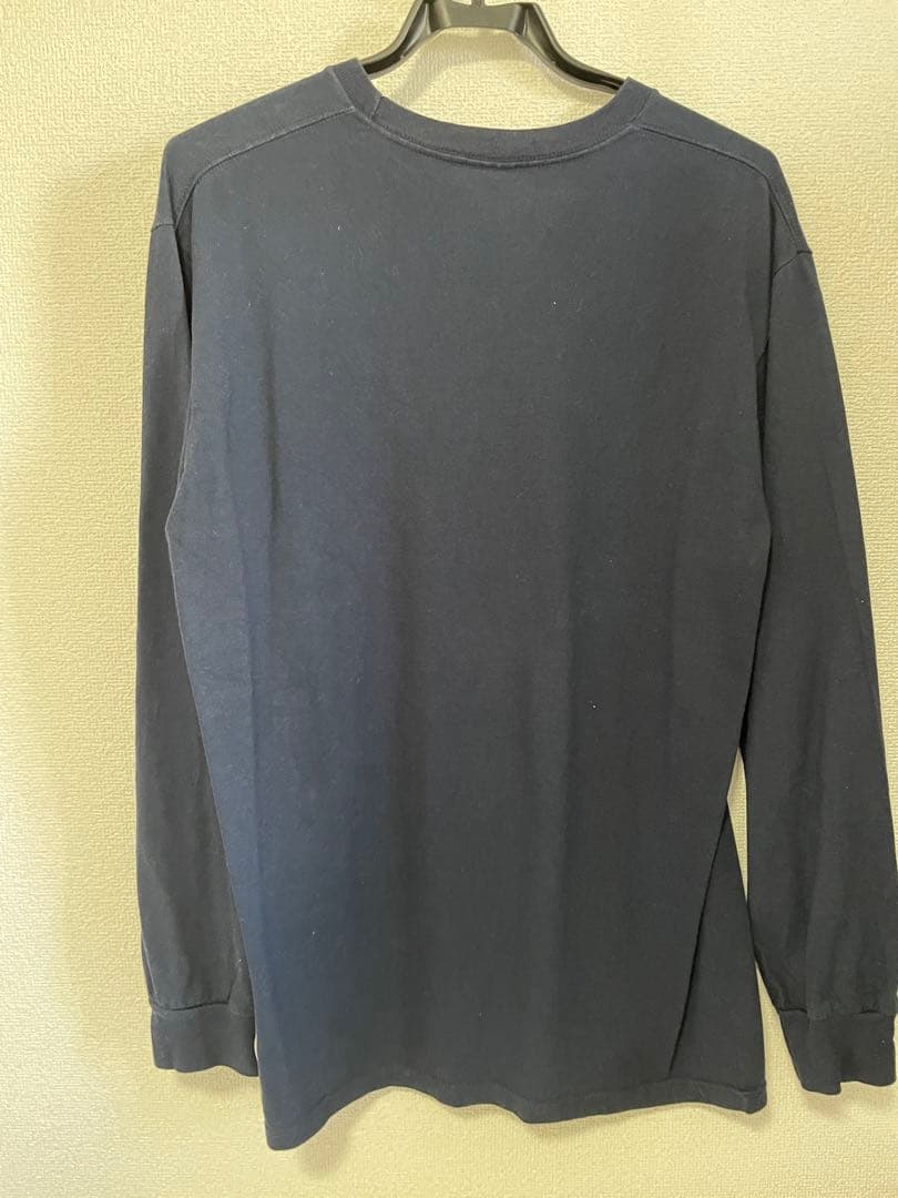 クリーニング済　Supreme Box Logo L/S Tee Navy