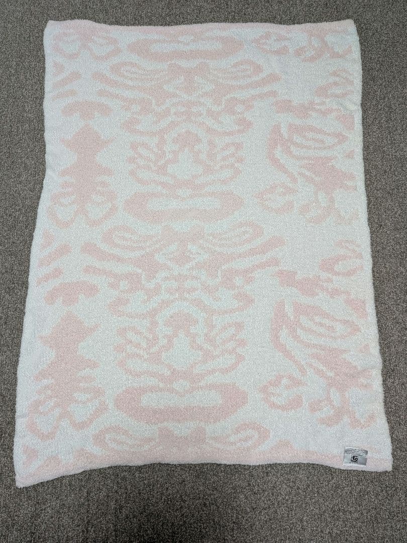 【美品】カシウェア★ブランケット★ピンク✕ホワイト