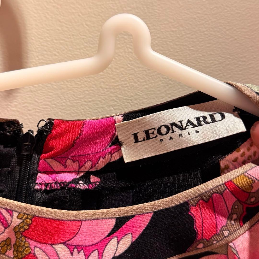 LEONARD フラワープリント 長袖チュニック