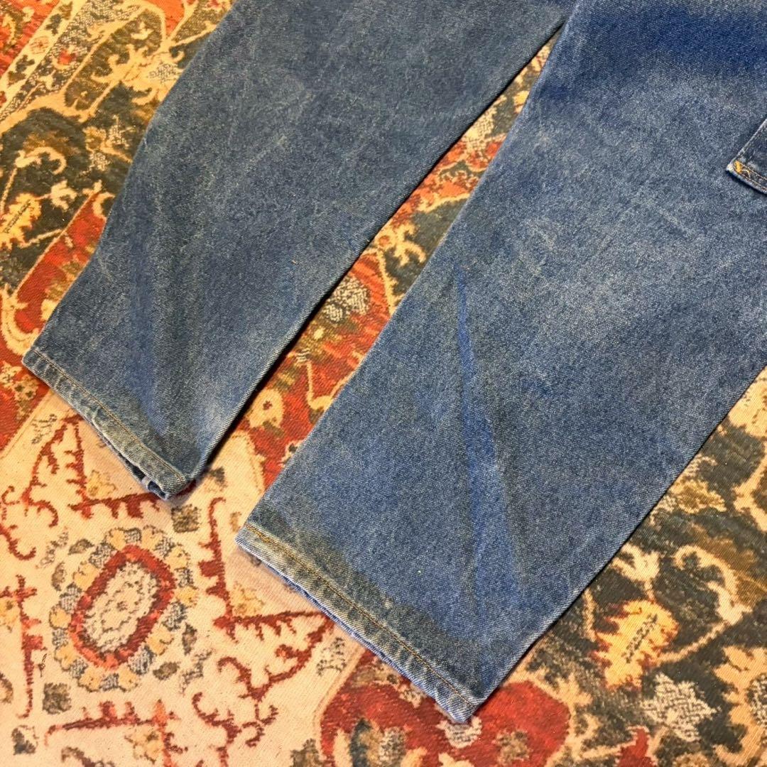 90s USA製 PRSN BLU デニムパンツ ペインターパンツ ダブルニー