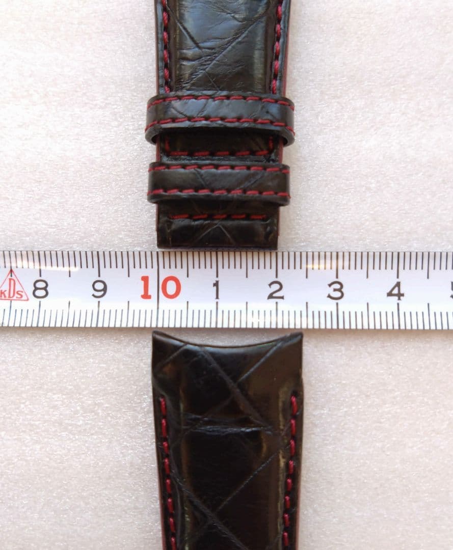 セイコー SEIKO ガランテ 純正レザーベルト (カーフ・型押し／ブラック)