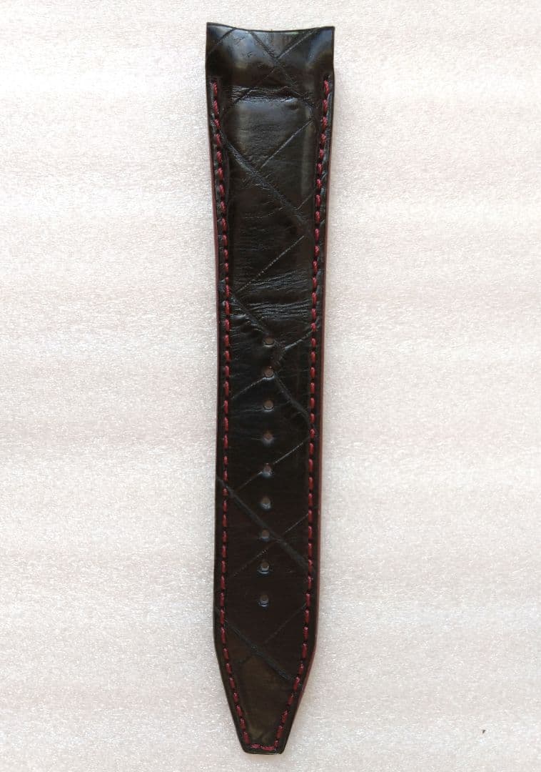 セイコー SEIKO ガランテ 純正レザーベルト (カーフ・型押し／ブラック)