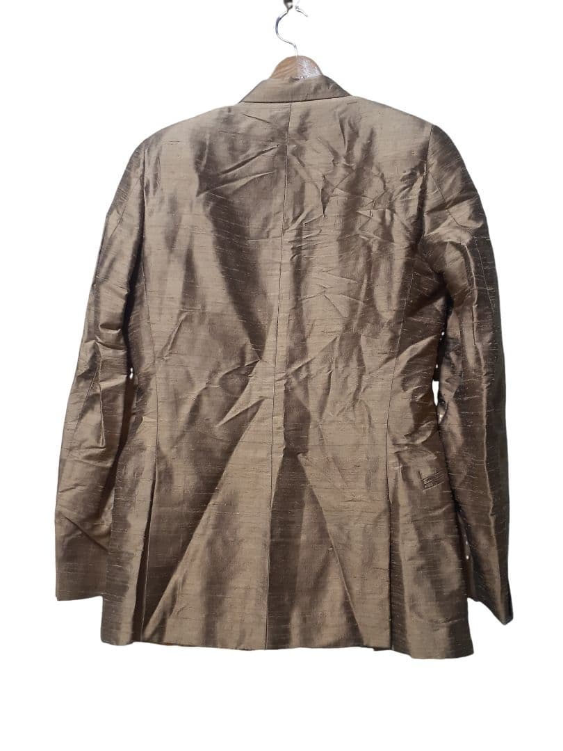 希少！ドルチェ&ガッバーナ/黄金/シルク地/デザイン/スーツ/セットアップ/L