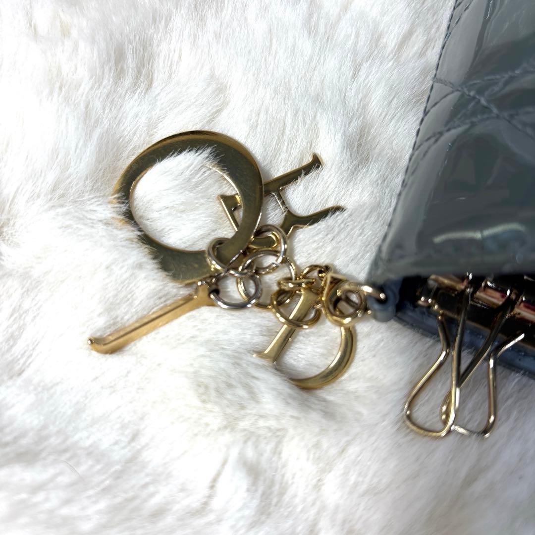 な*な様 クリスチャンディオール レディディオール キーケース パテントレザー