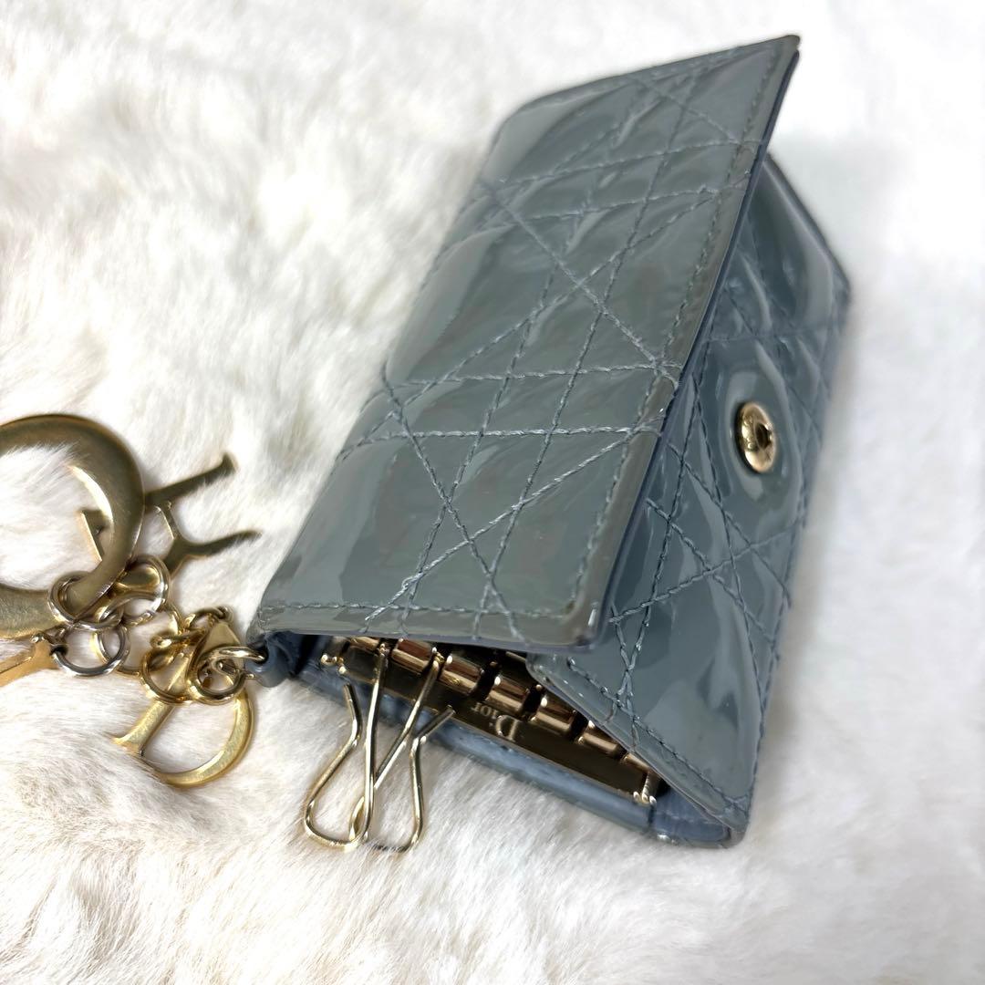 な*な様 クリスチャンディオール レディディオール キーケース パテントレザー