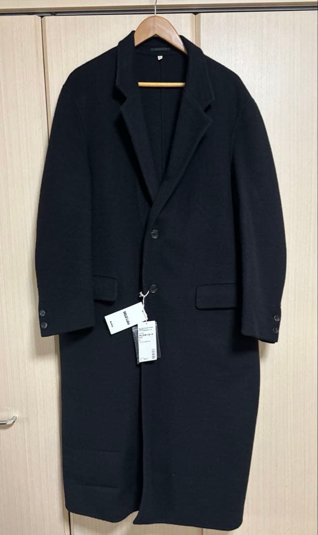 MUJI Labo カシミヤ混チェスターコート Lサイズ 黒