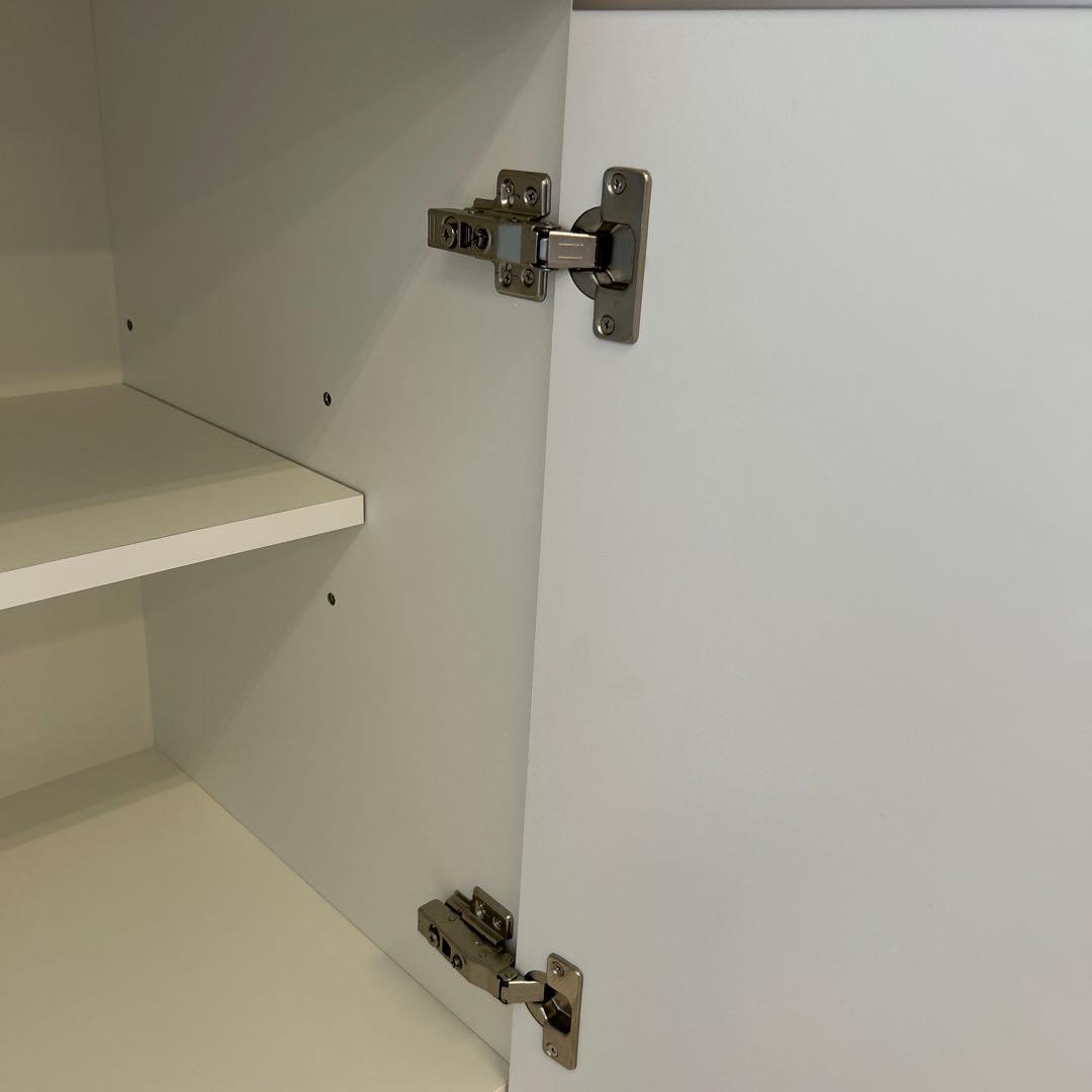 新品☆食器棚 幅80cmカップボード ダイニングボード 北欧風 開梱設置配送付