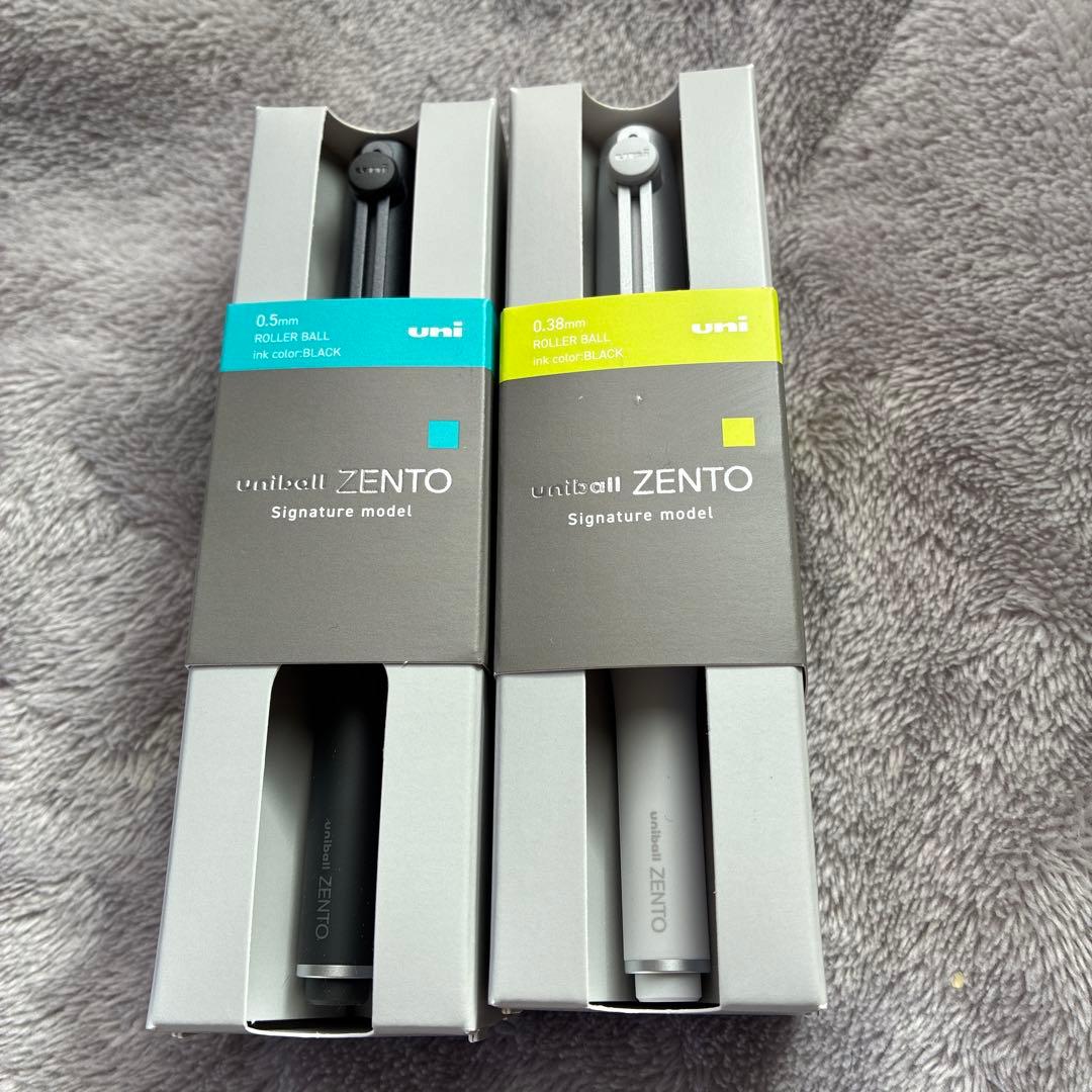 ユニボールゼント uniball ZENTO シグニチャーモデル シルバー 黒