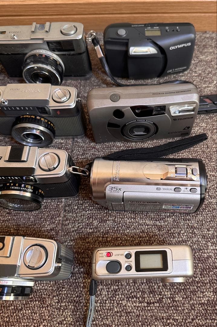 OLYMPUS MAXELL PANASONicフィルムカメラ ジャンク　まとめ