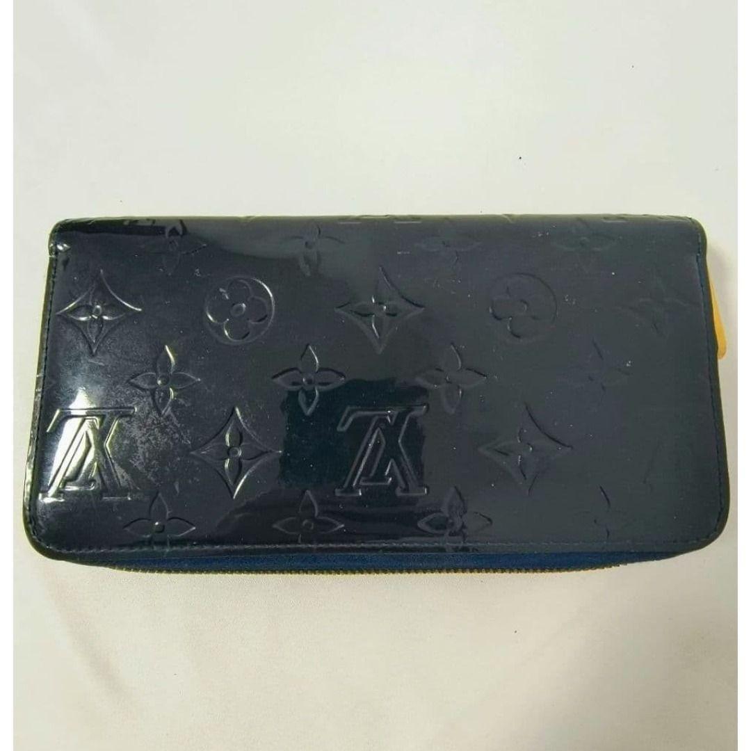 LOUIS VUITTON ヴェルニ ジッピーウォレット ラウンド ネイビー