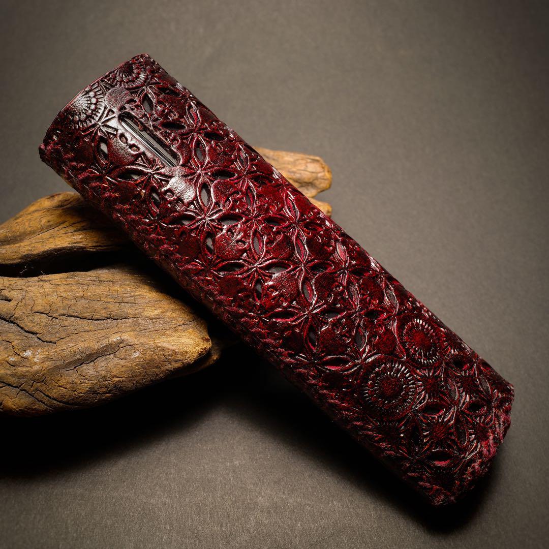 リルハイブリッド3.0 本革製ケース 3個&ステックケース１個セット 髑髏混