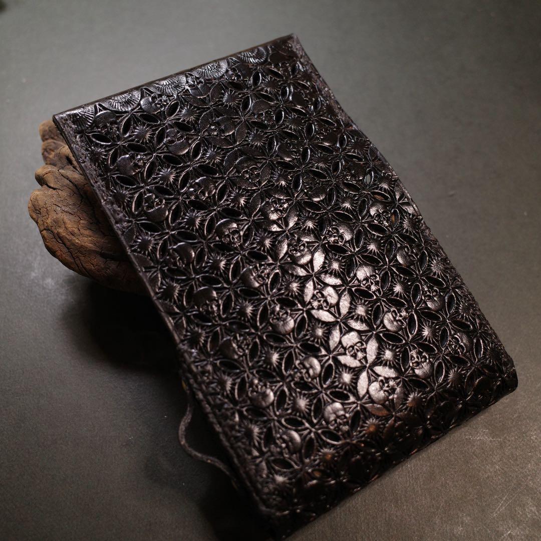 リルハイブリッド3.0 本革製ケース 3個&ステックケース１個セット 髑髏混