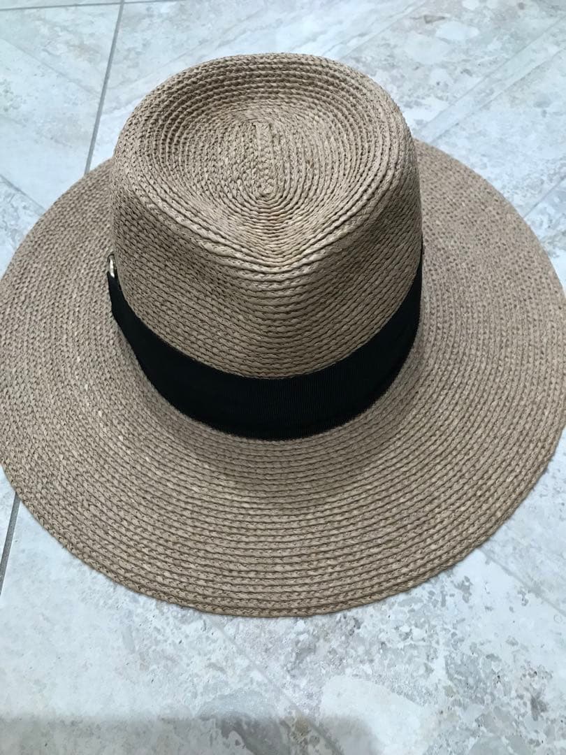 新品　ヘレンカミンスキー ラフィアハット Plath リボンブラック