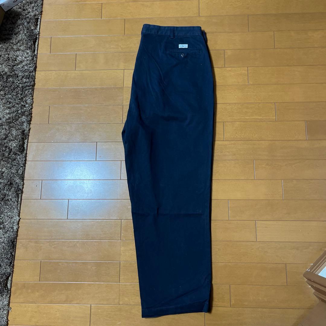 90's 00's ポロラルフローレンチノパンツ紺ネイビーポロチノチノパン