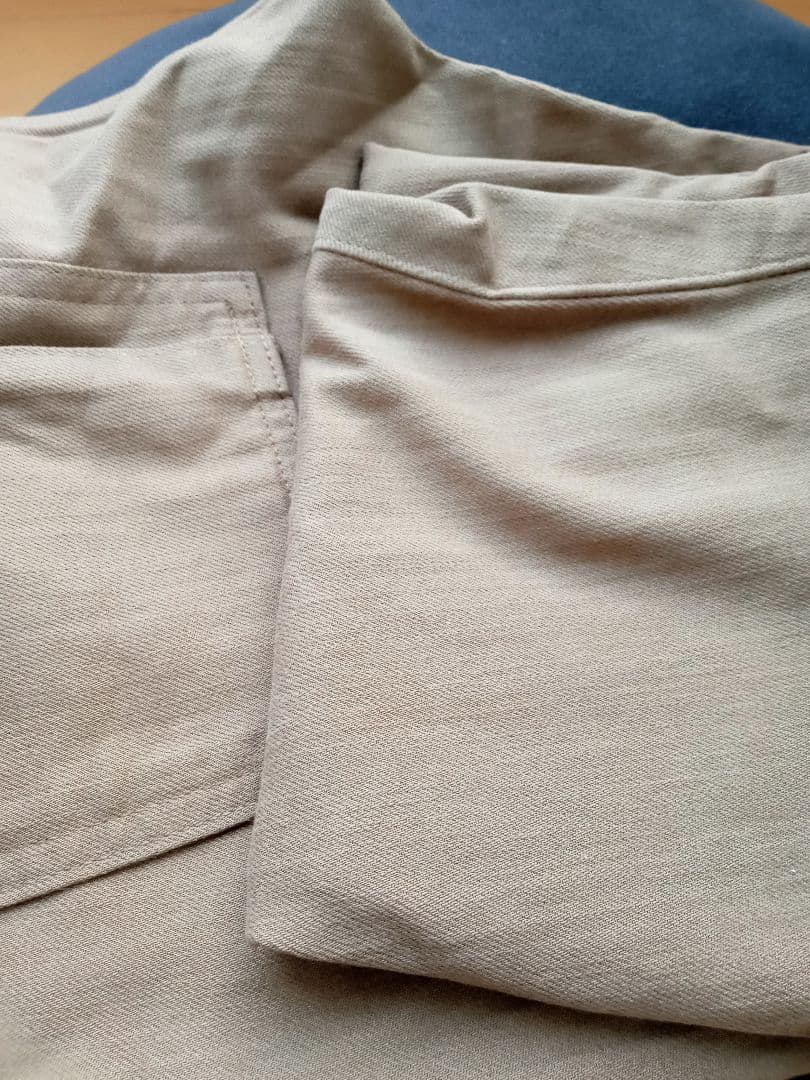 美品 56design x EDWIN ブラウンデニムカーゴ型ライダースパンツ