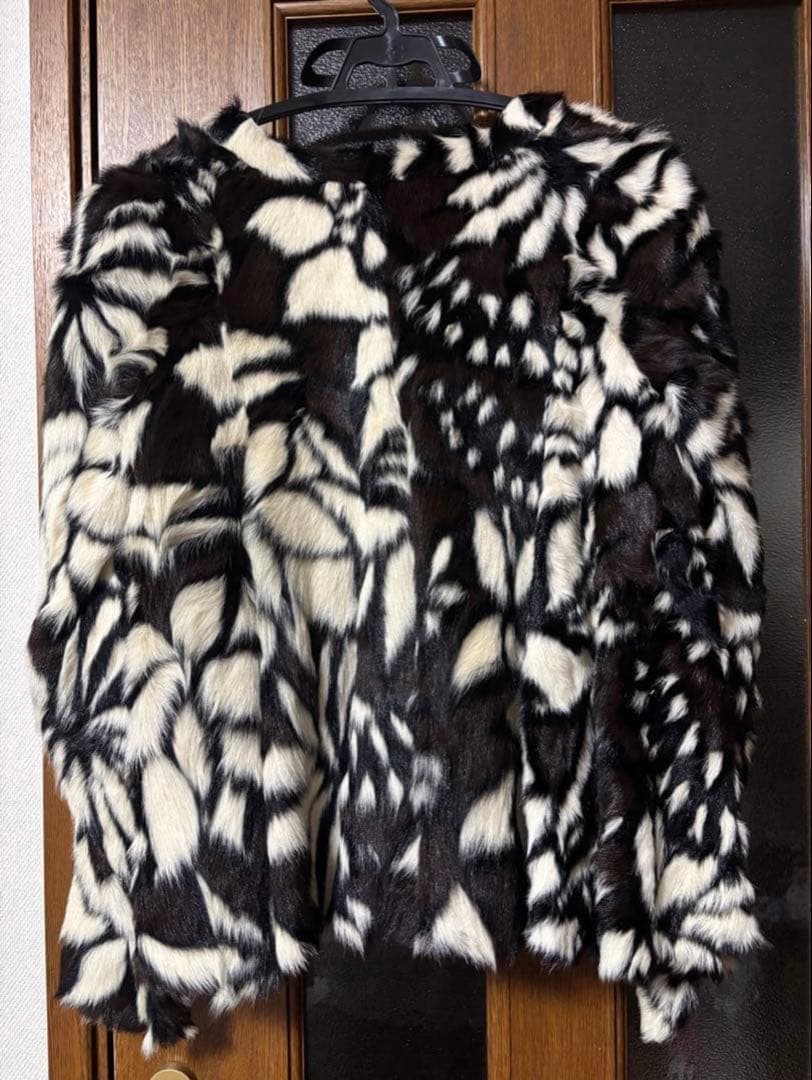 希少 MARNI マルニ 上質 デザイン リアルファー 毛皮 ジャケット