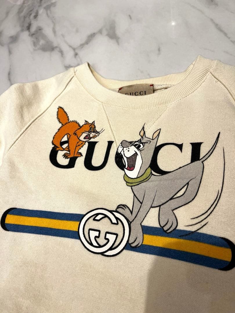 【希少】【美品】GUCCI グッチ　薄手トレーナー　ロンT トップス　キッズ