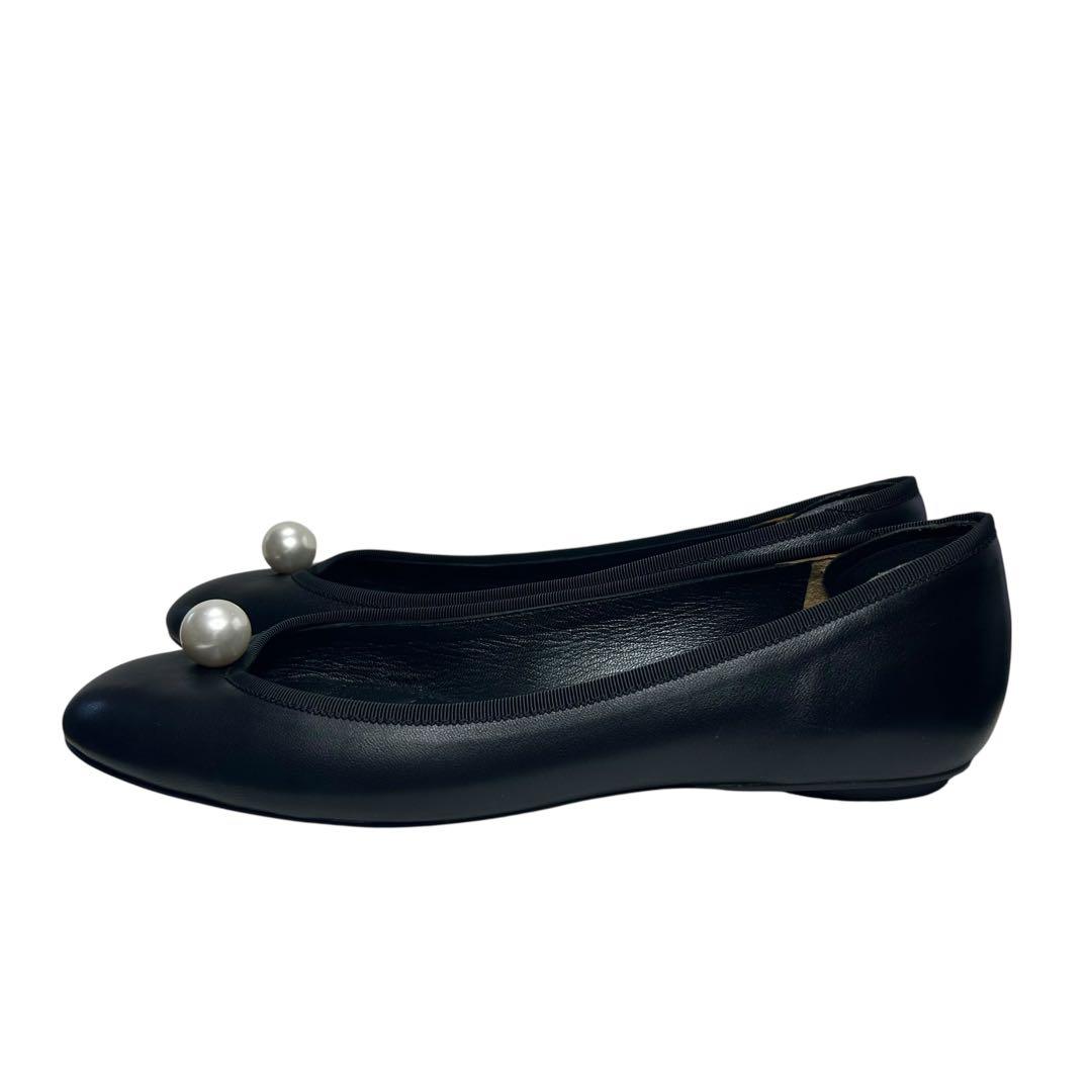 極美品⭐︎ピッピシックchu chu pearlフラットシューズ　黒　38