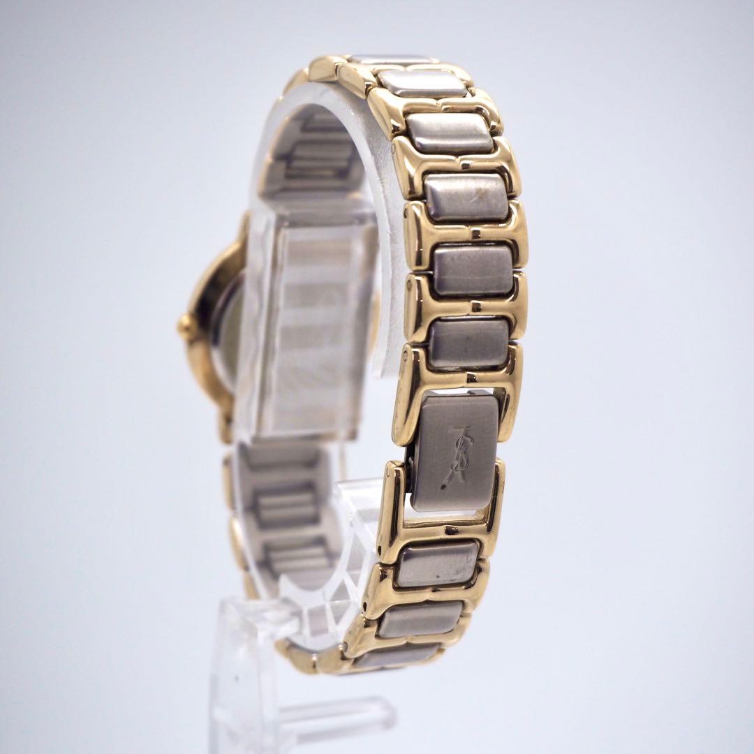 508 稼働【美品】イヴサンローラン　時計　レディース ゴールド ブラック