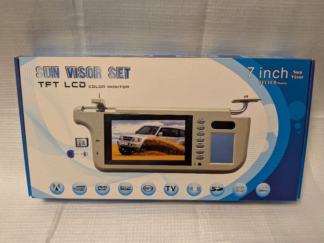 TFT LCD サンバイザーモニターSUN VISOR SET9インチ2個セット