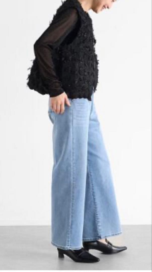 Vin カットジャガードダブルジップジレ ブラック　ヤマダヤ　スコットクラブ