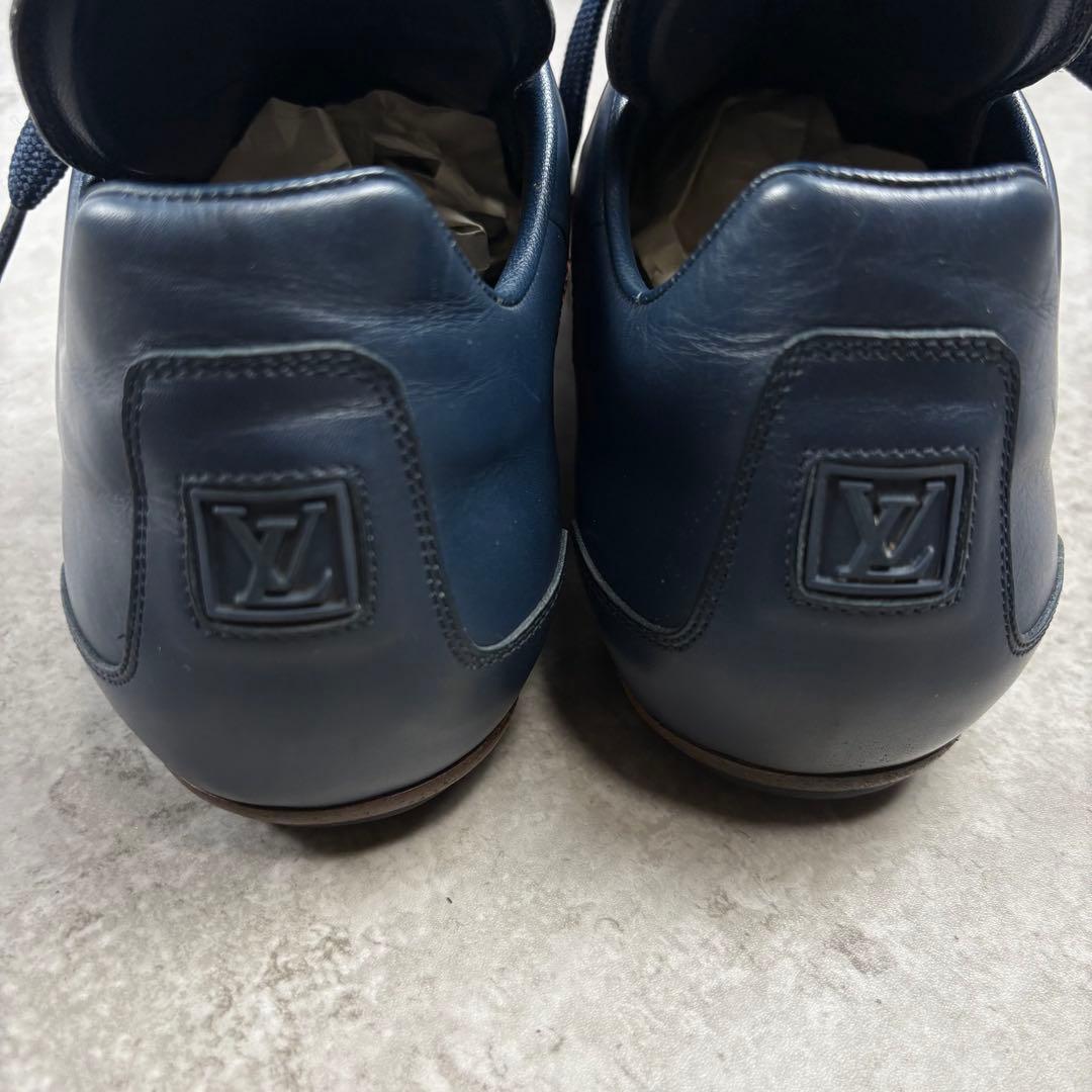 ルイヴィトン　LOUIS VUITTON レザー 本革　シューズ　7 ネイビー