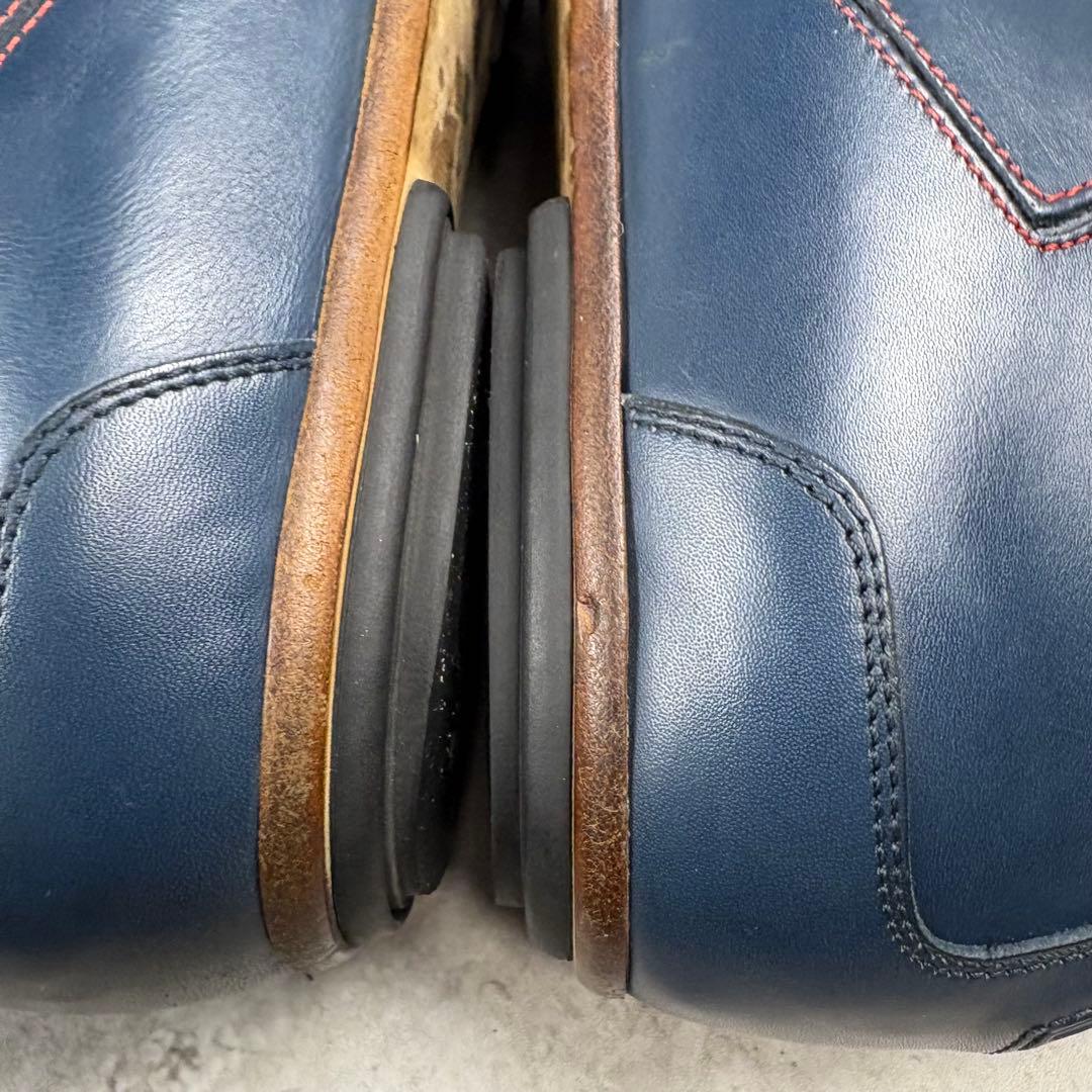 ルイヴィトン　LOUIS VUITTON レザー 本革　シューズ　7 ネイビー