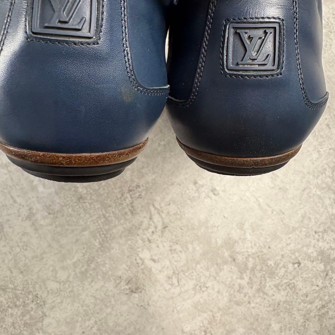 ルイヴィトン　LOUIS VUITTON レザー 本革　シューズ　7 ネイビー