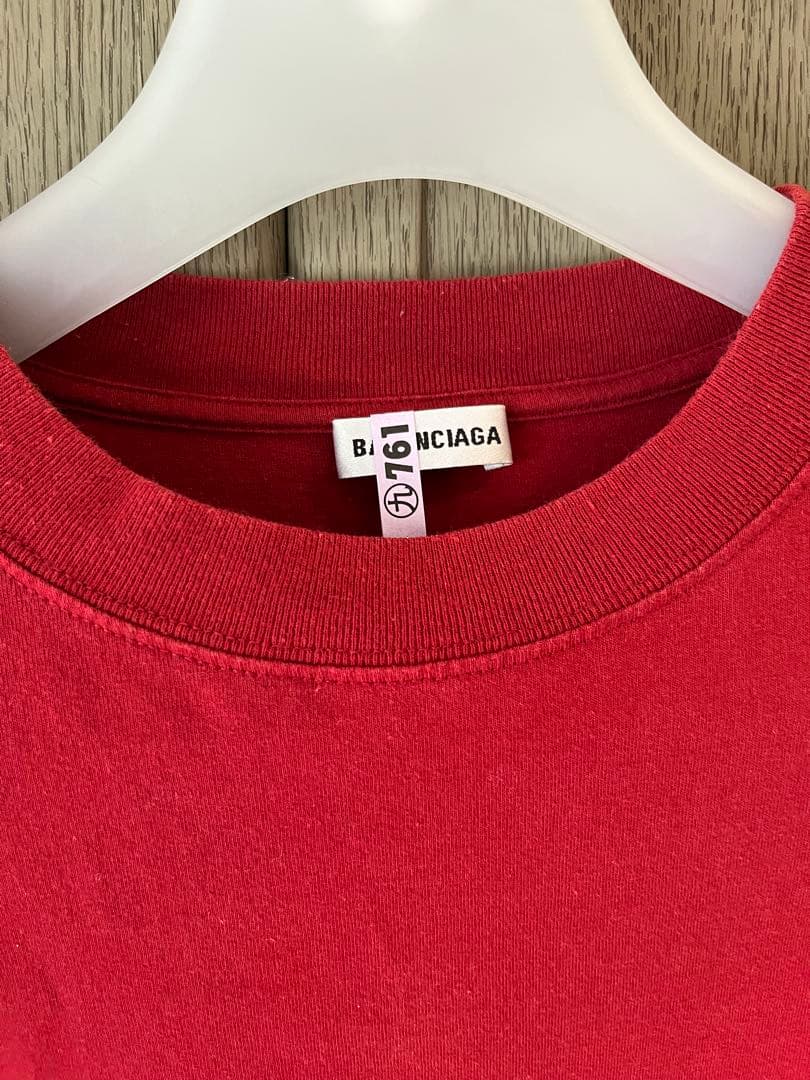 BALENCIAGA 長袖Tシャツ チェック柄袖