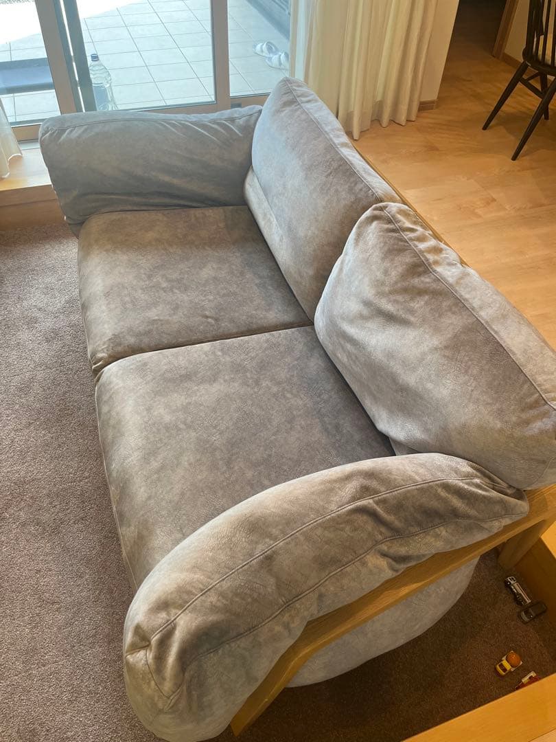 ソファ　nagi 3人がけ　富士ファニチア　美品　高級　グレー　定価50万