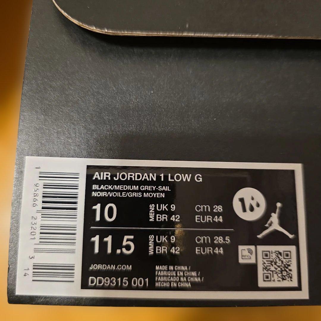 Air Jordan 1 Low ゴルフ ブラック/グレー サイズ28cm