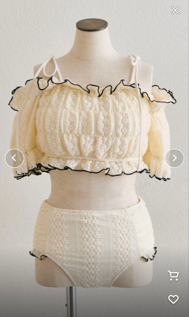 【新品未使用】OLIVE des OLIVEレースシャーリングswim wear